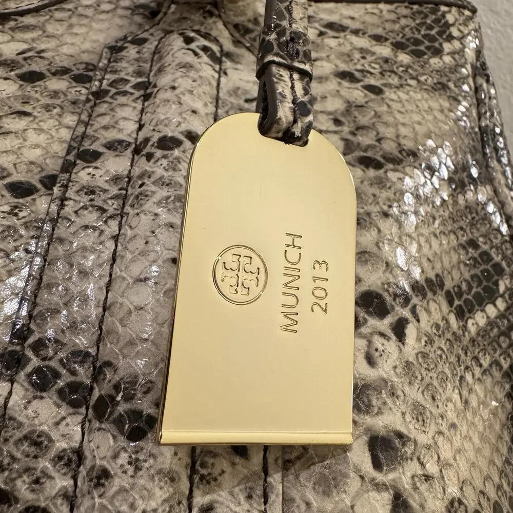 Tory Burch Women Bag Snake Pattern Python Shoulder LTD EDT Munich 2013 RARE